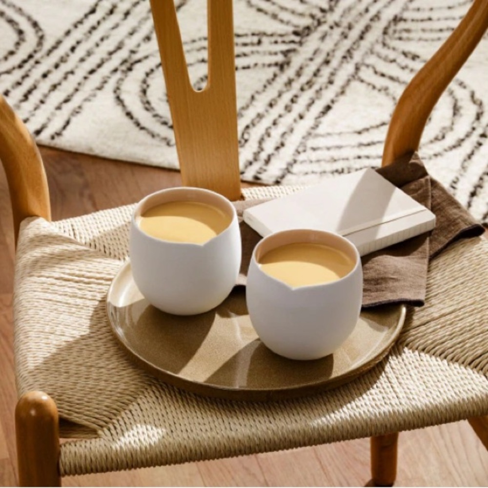 Nespresso Origin Gran Lungo Cups Mugs. William Sonoma Bisque Mugs. Set of 2.